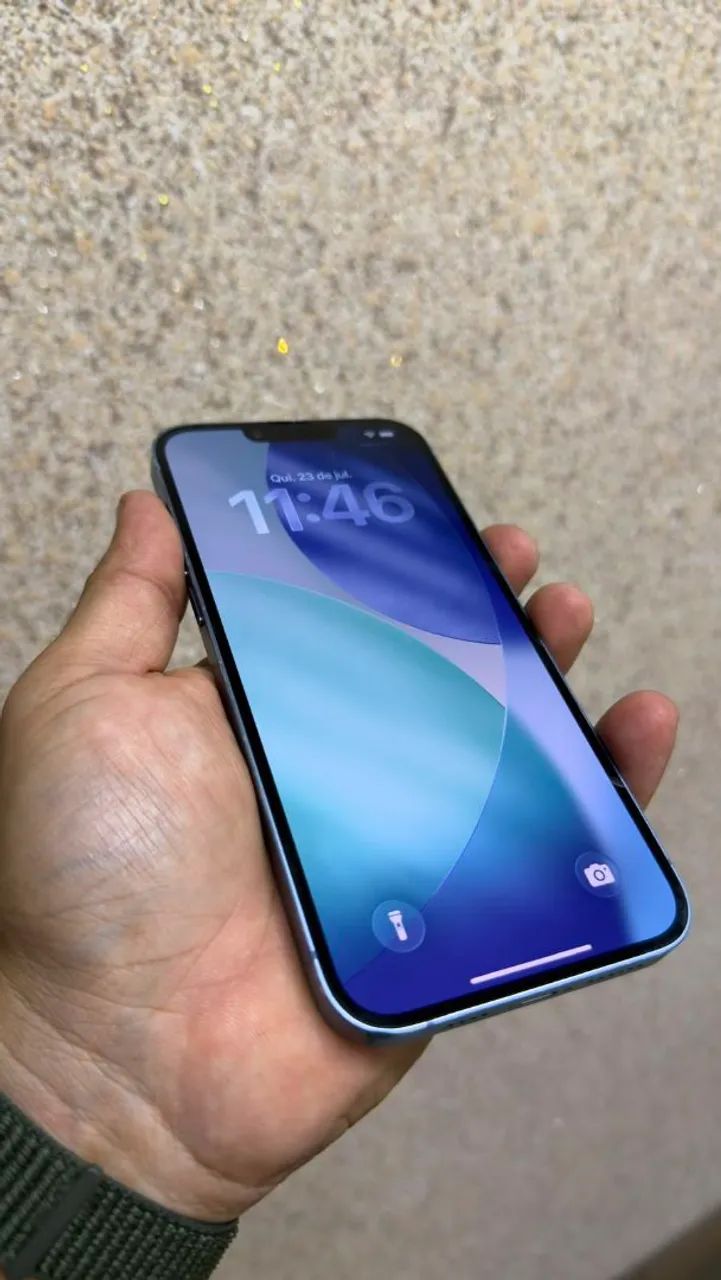 iPhone 14 Plus 128GB Azul - Impecável + Acessórios - Celulares e