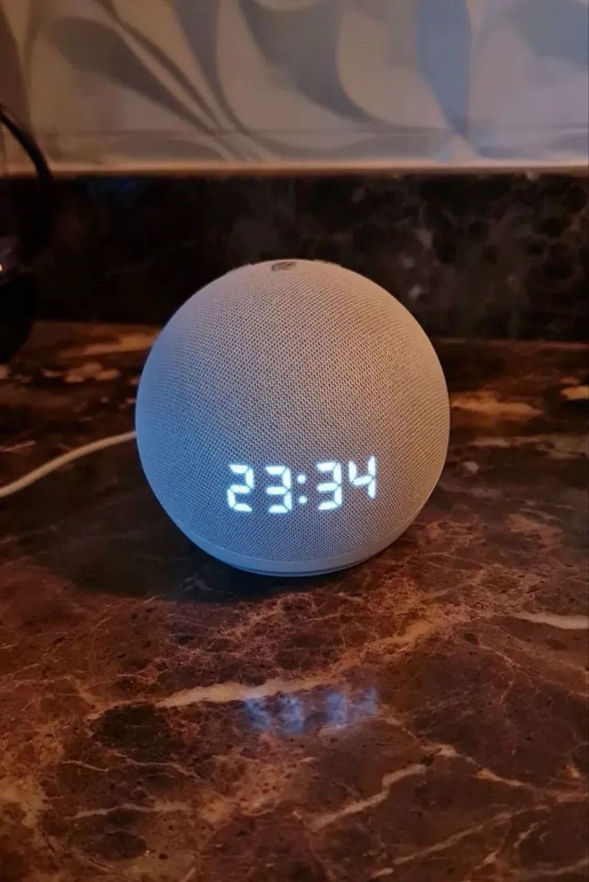 Alexa Echo Dot 5 com relógio  - Foto 2