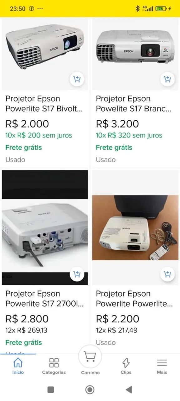 Projetor Epson Powerlite S17  - Foto 4