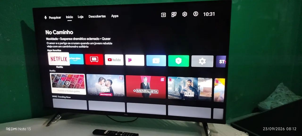 Tv smart TCL Android 40 polegadas seme Nova completa faço entrega somente interessados  - Foto 3