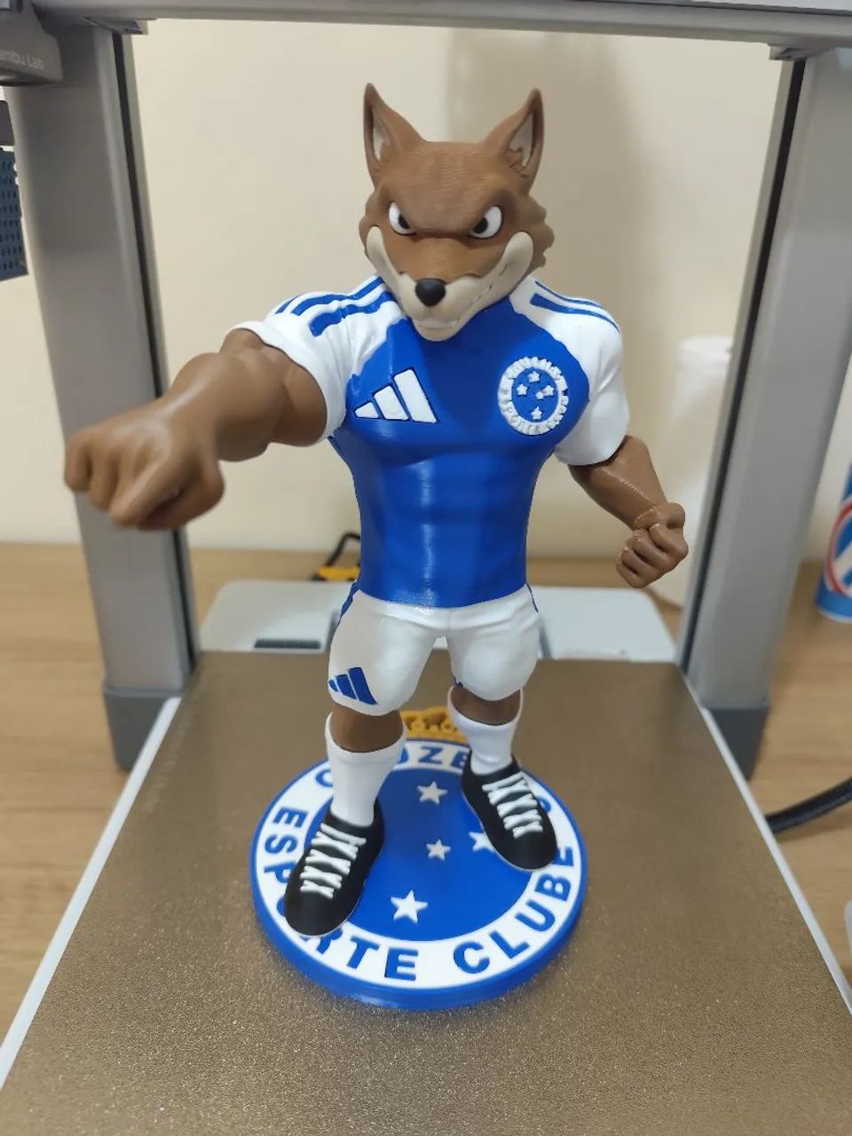 Mascote do Cruzeiro impresso em 3D - Foto 3