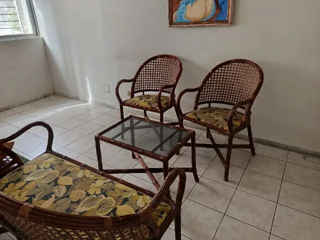 Conjunto rattan original, perfeito, em excelente estado - Foto 4