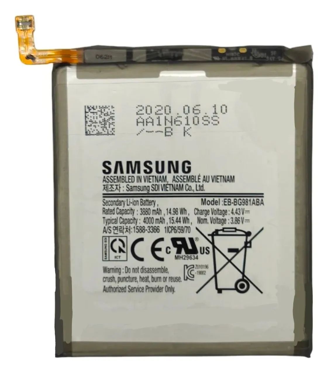 Bateria original do s20 normal sm-g980f