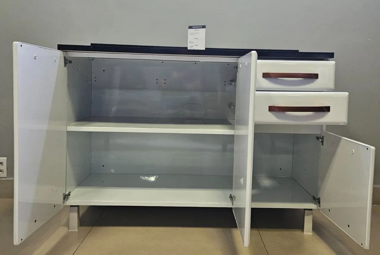 Armário Branco em MDF com Gavetas  - Foto 2