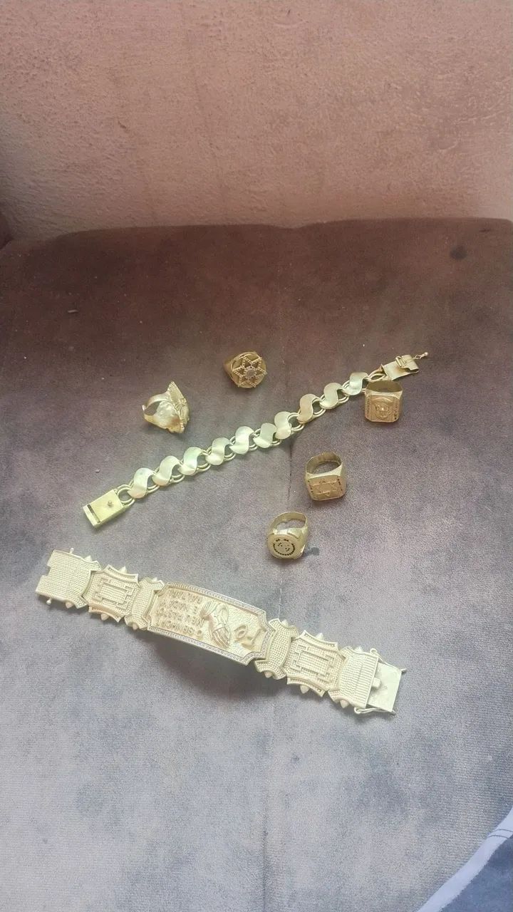 Jóia Corrente Moeda Antiga Semelhante A Ouro  - Foto 2