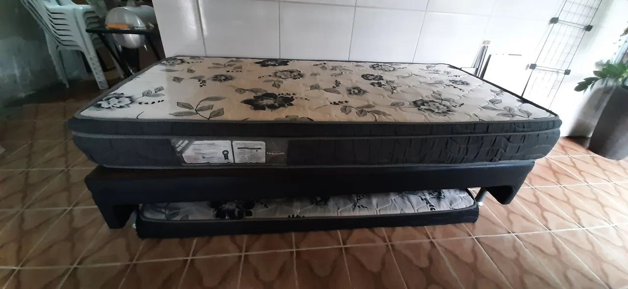 Cama box Ortobom com auxiliar 