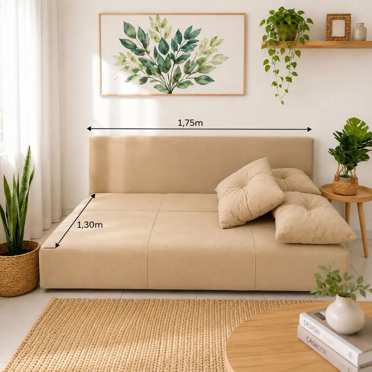 SOFÁ CAMA CASAL! ÔNIX várias cores PAGUE NA ENTREGA - Foto 4