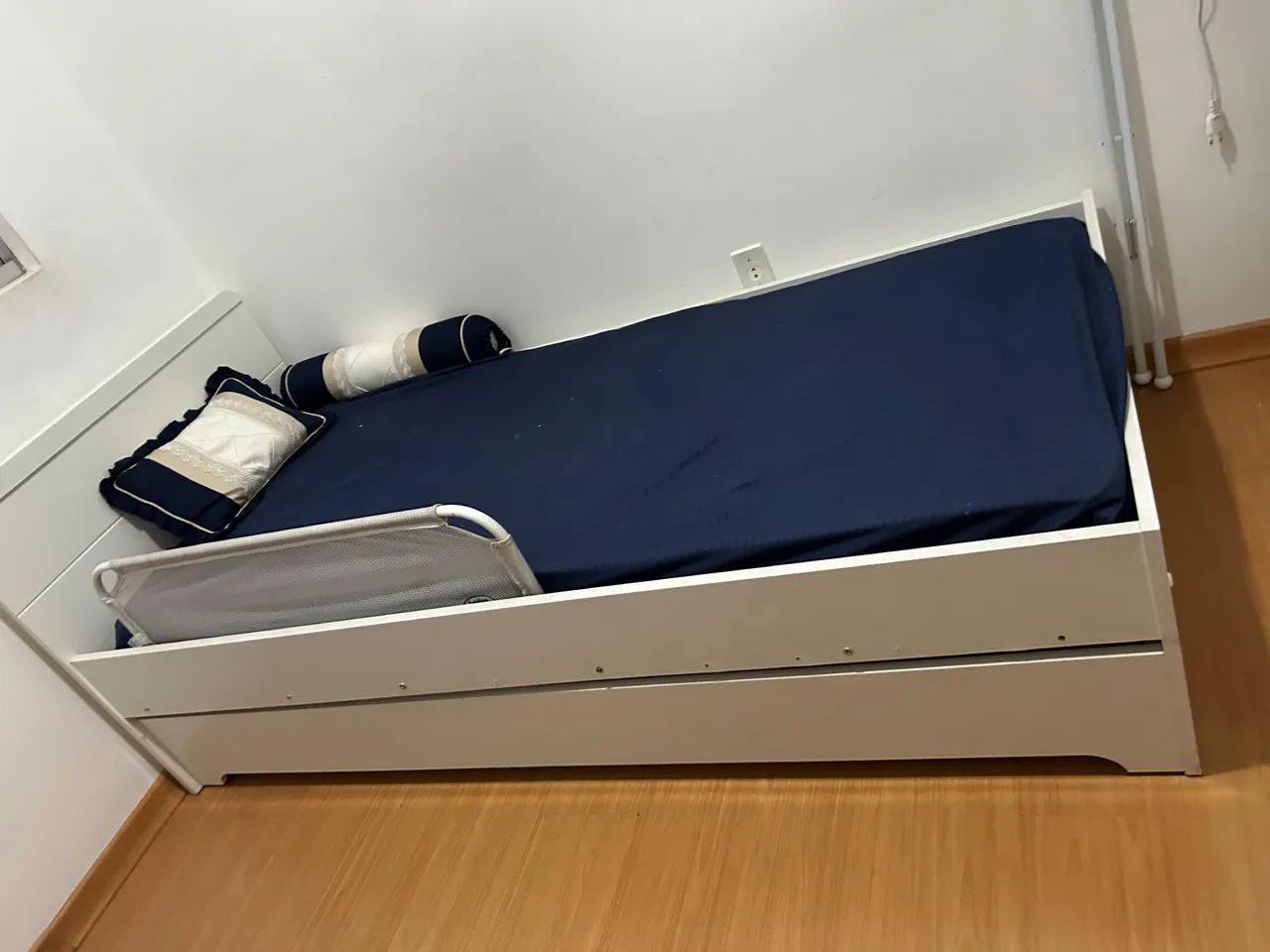 Cama juvenil com cama auxiliar - tamanho solteiro  - Foto 3