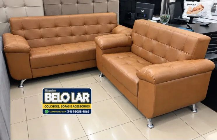 Sofá 3 e 2 Lugares em Corino