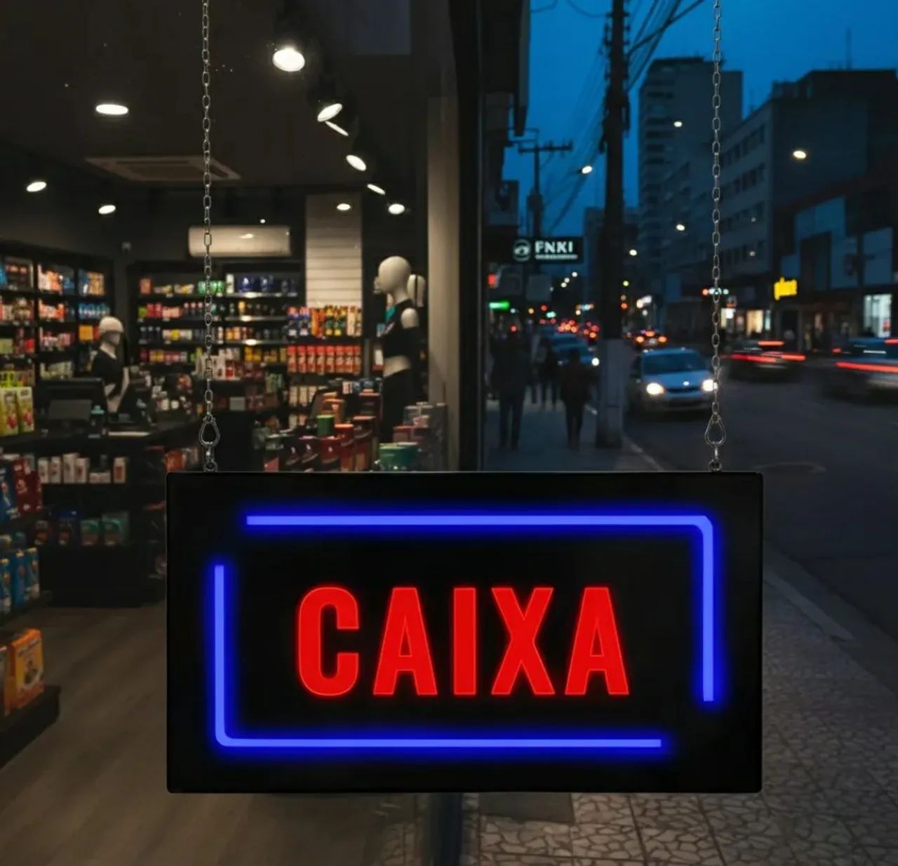 Letreiro caixa luminoso 