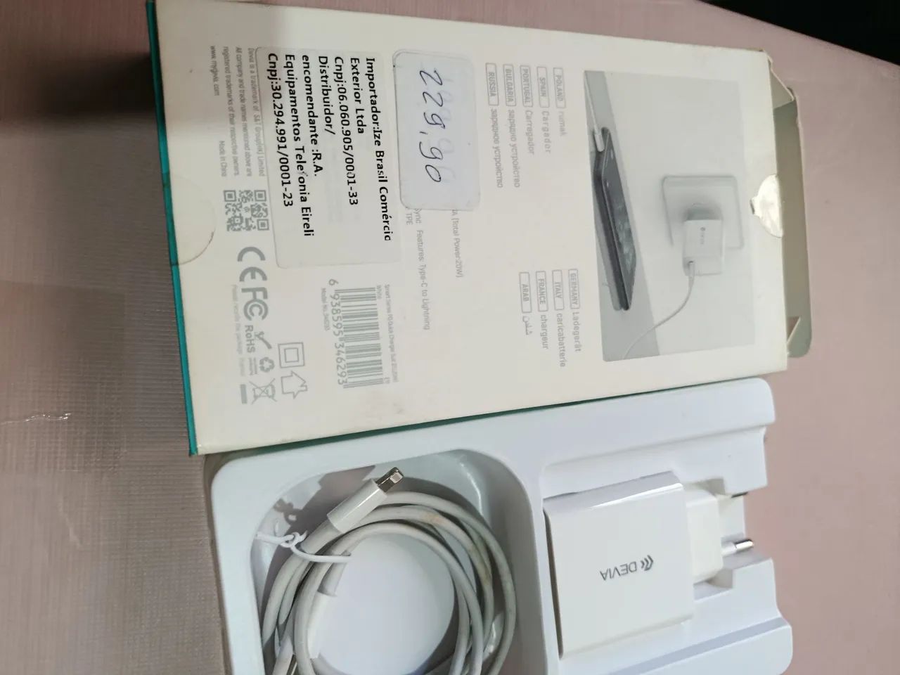 Carregador Novo para iPhone 