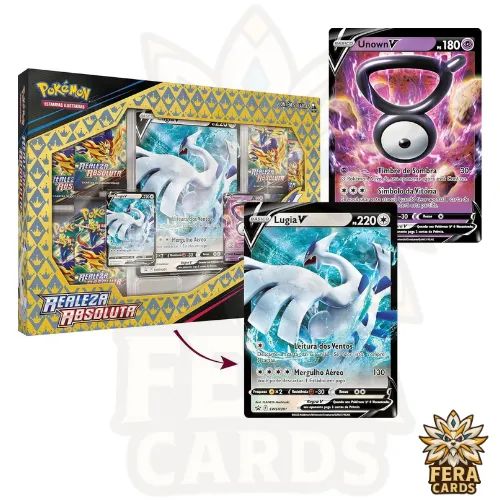 Box Realeza Absoluta Unown-V e Lugia-V - Pokémon TCG - Foto 2