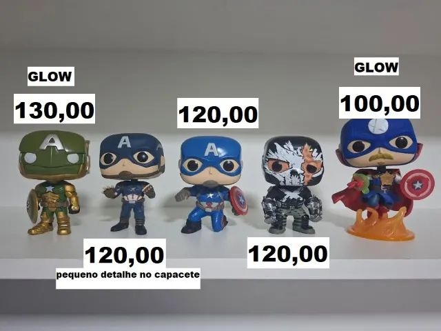Funko Lote Capitão América ( sem caixa) 