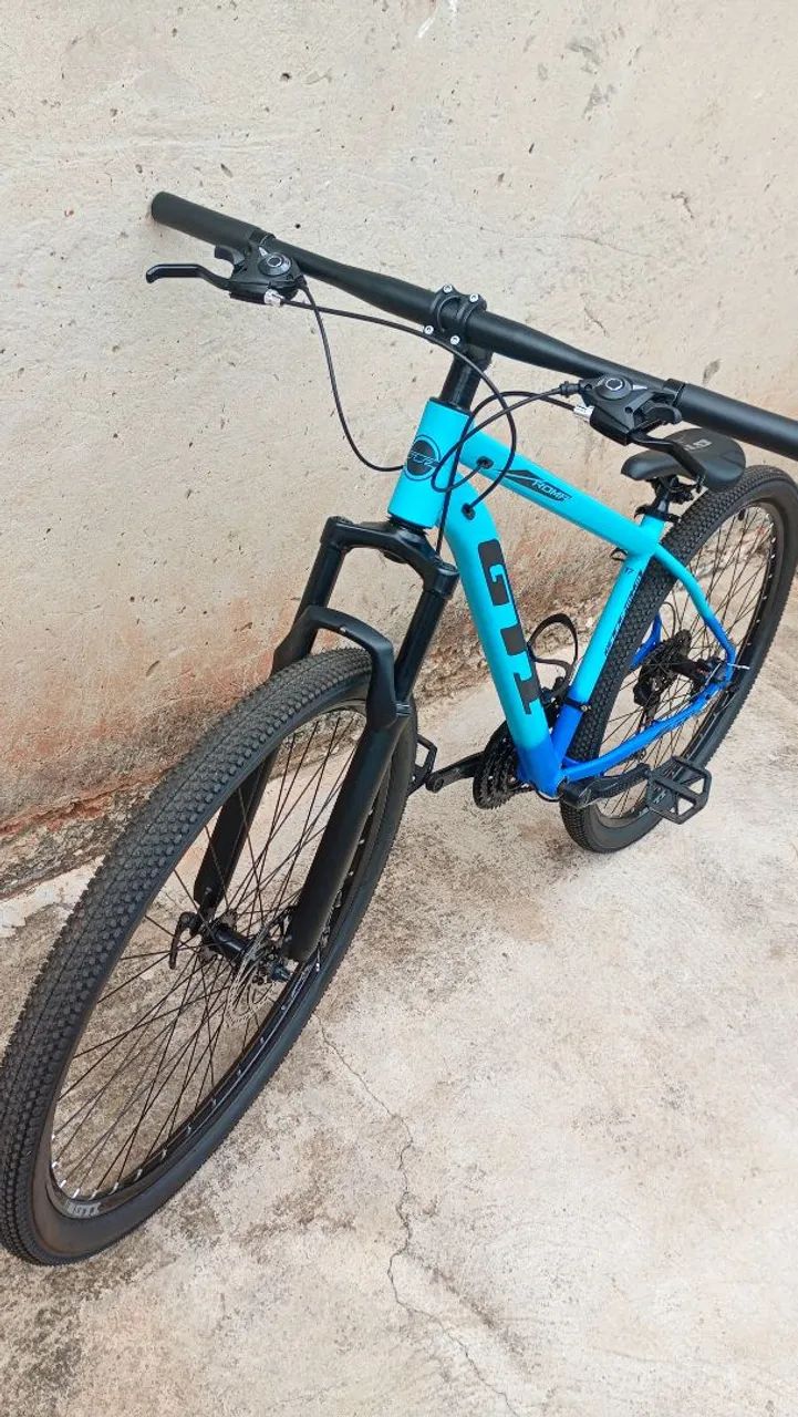 Bicicleta Aro 29 GTI Azul  - Foto 3