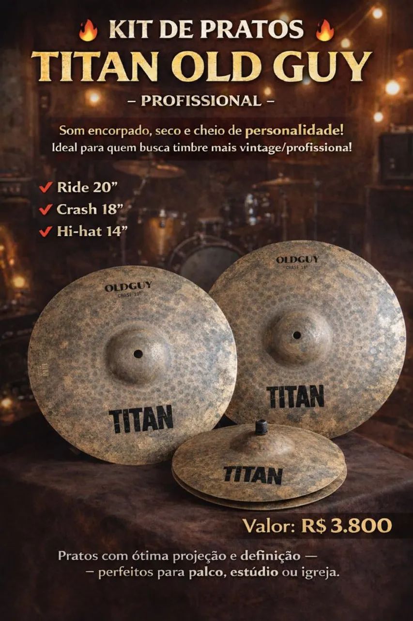 KIT DE PRATOS TITAN OLD GUY