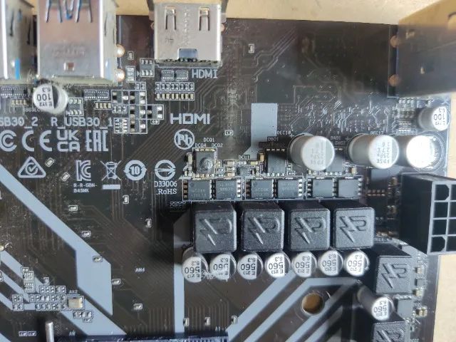 Placa Mae AM4 Gigabyte B450M-k ( Sucata ) - Foto 4