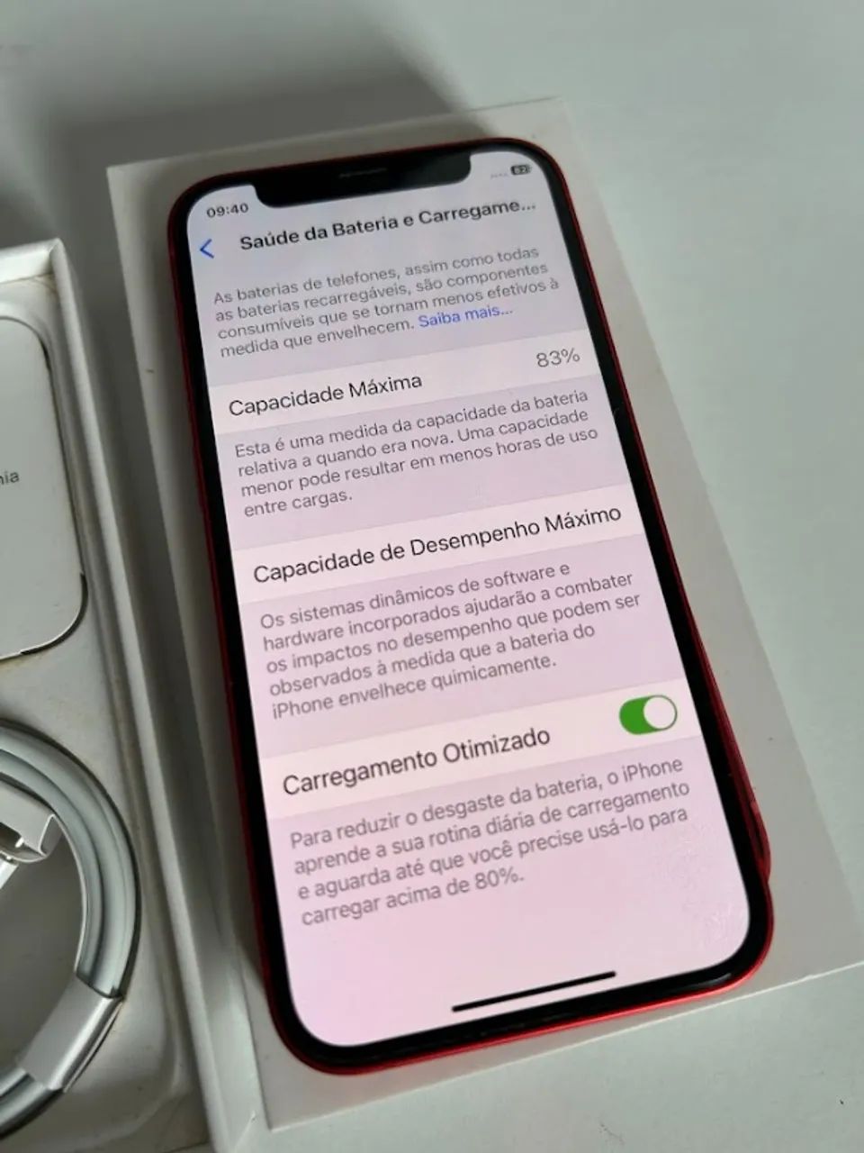 iPhone 12 mini 128GB Product Red Completo - Celulares e