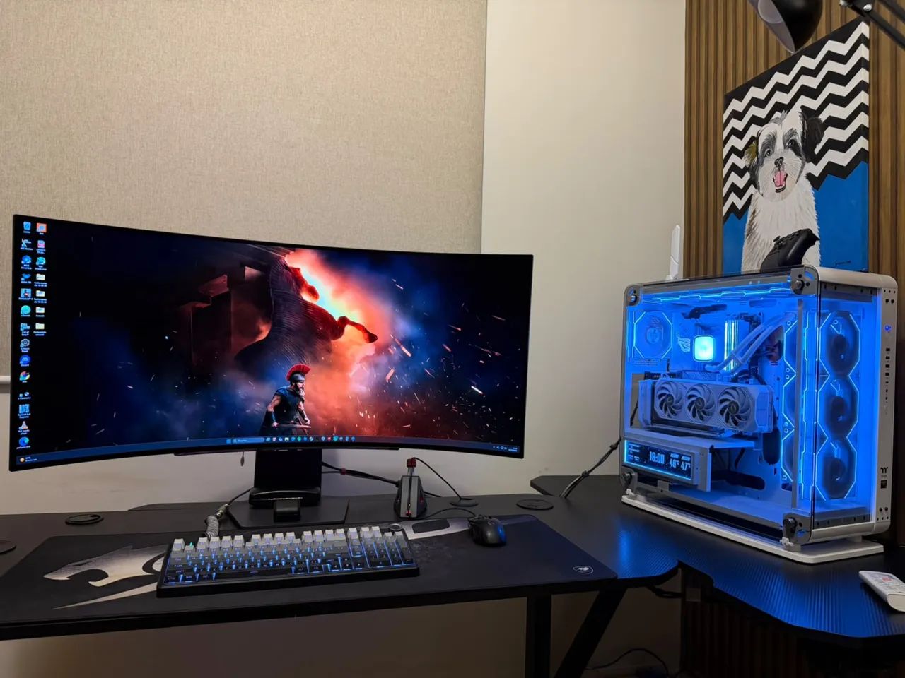 Monitor LG 45 polegadas Oled Ultrawide - 4 Meses de uso com NF e caixa - Foto 2