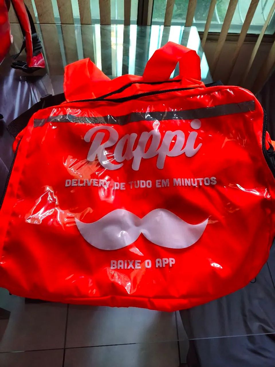 Mochila para entrega de lanches 