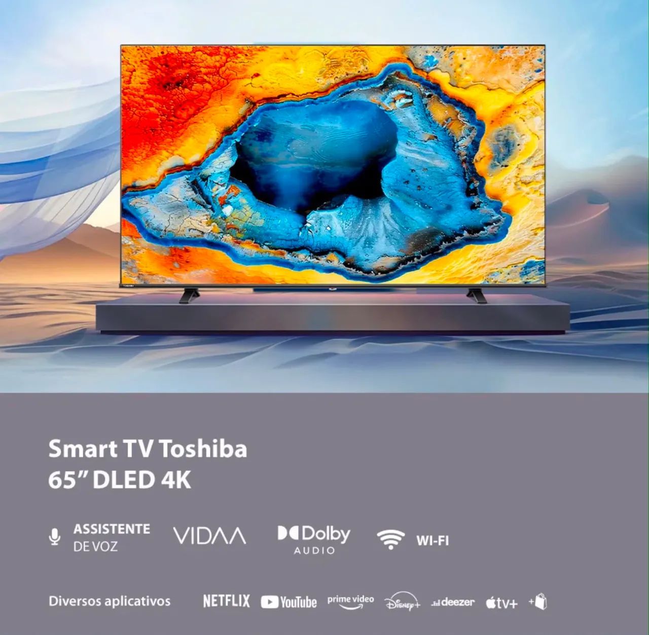 TV 65? TOSHIBA SMART 4K QLED - Foto 2