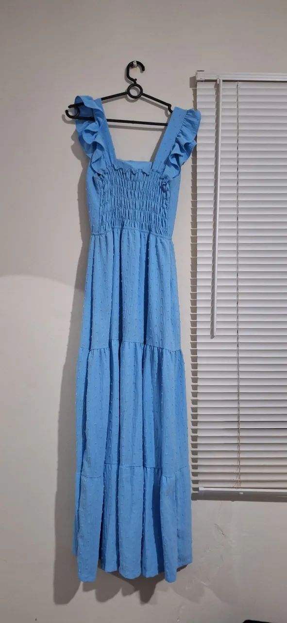 Vestido longo azul - Foto 4