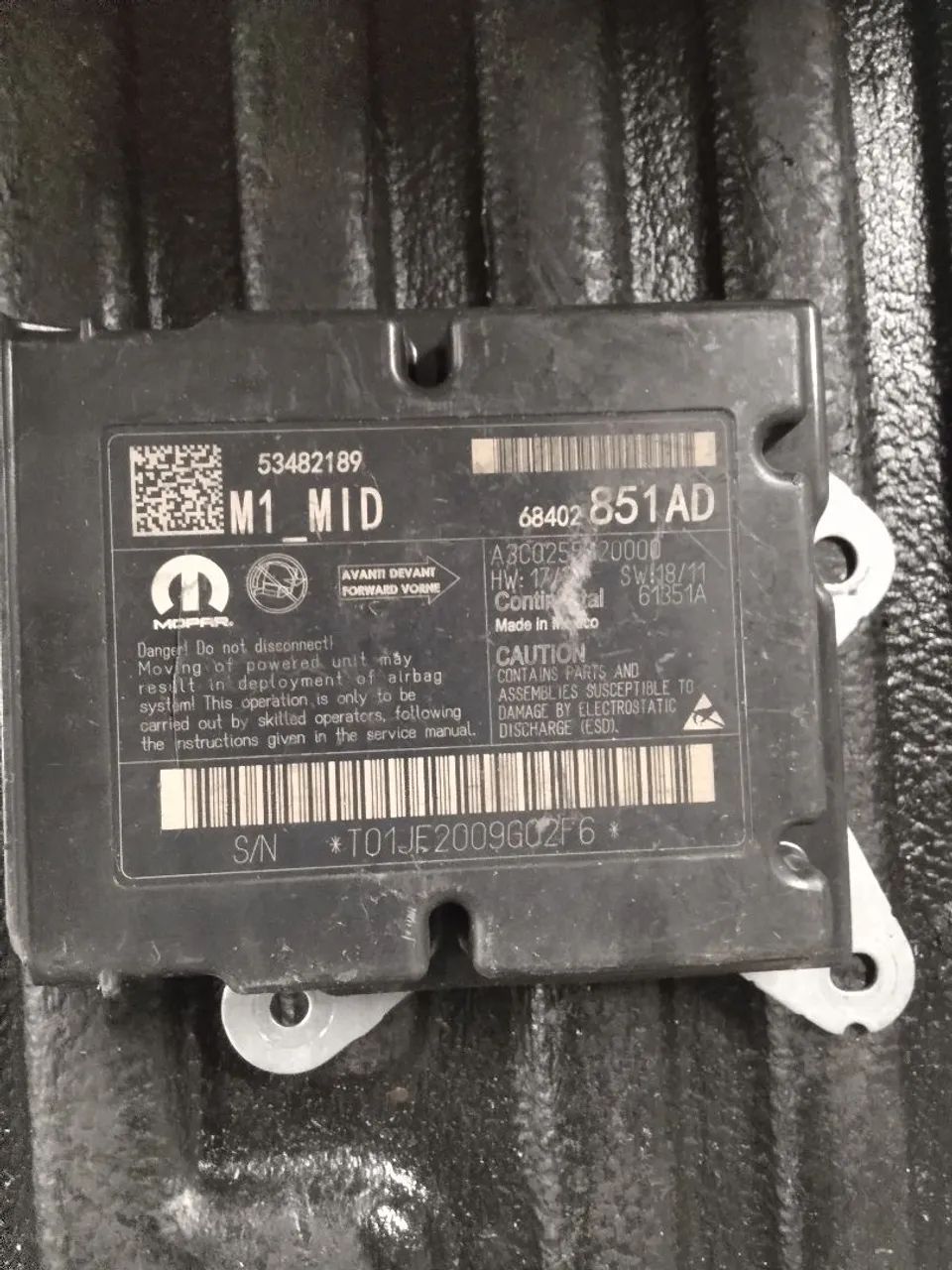 Modulo Airbag Compass 2020 68402851ad - Foto 3