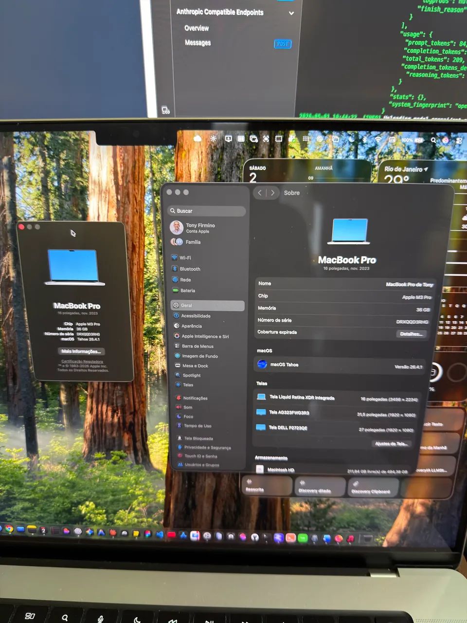 Macbook pro M3 36gb 16 polegadas 512 ssd - Foto 5