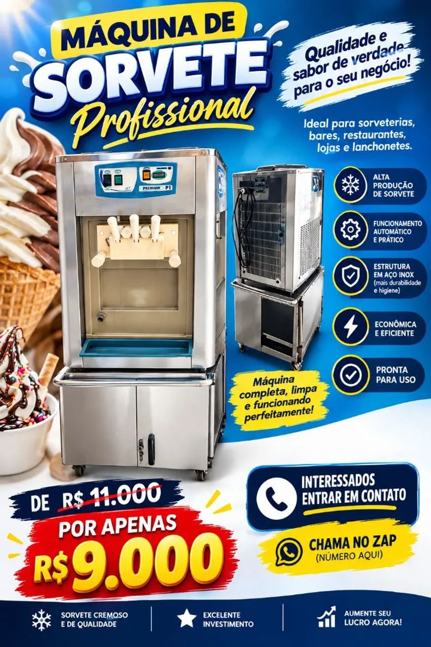Máquina de Sorvete 
