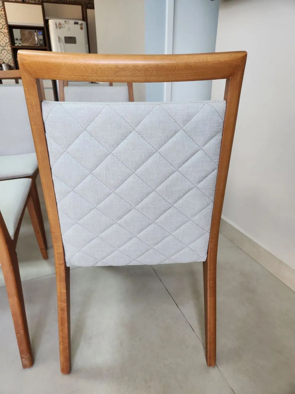 Jogo kit 6 Cadeiras para Mesa Jantar Linho Design Higienizadas  - Foto 2