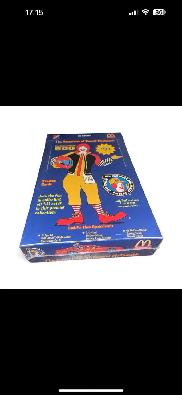 Booster box LACRADA do McDonald?s de 1996