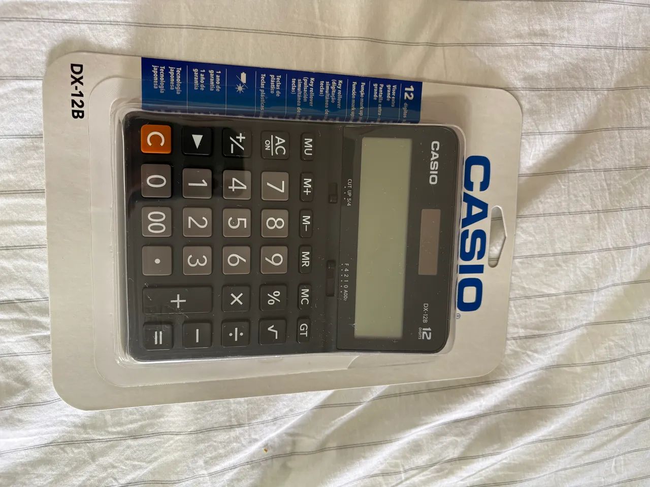 Calculadora Casio 12 dígitos nunca usada