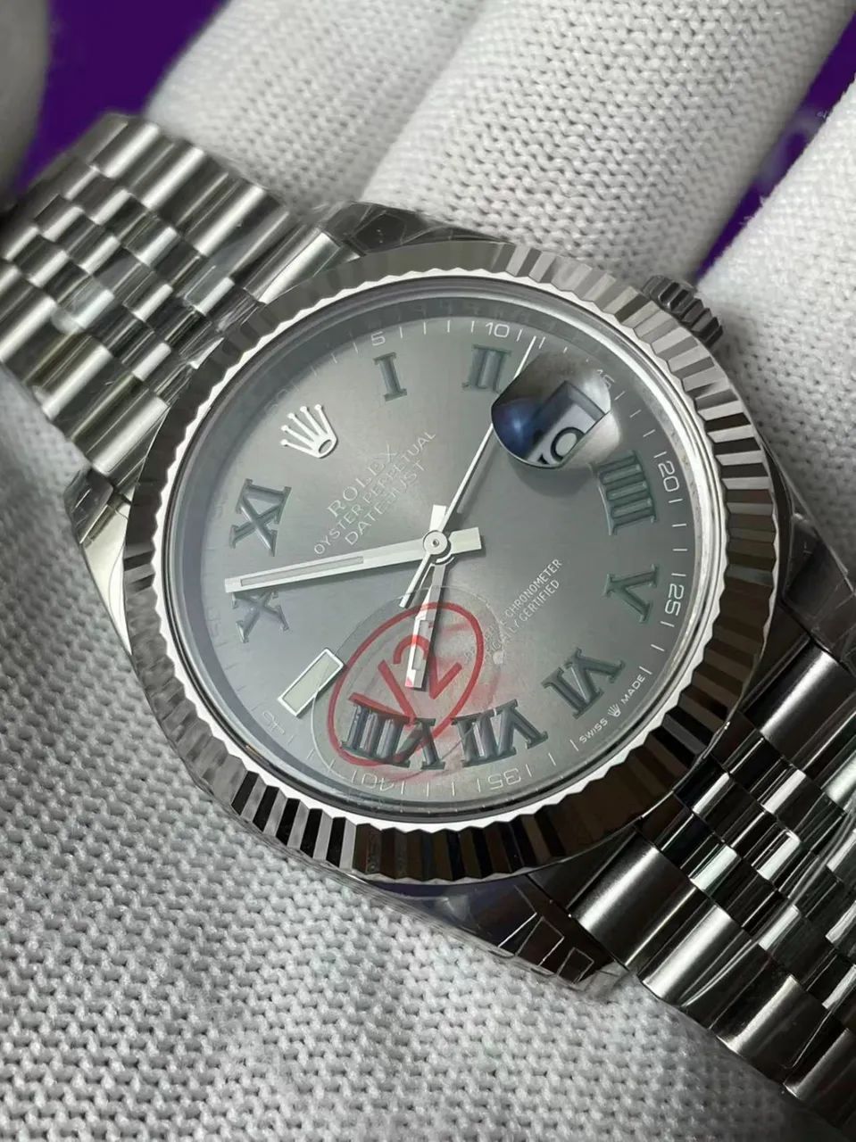 Relógio Rolex Datejust Wimbledon 126334 41mm (Fábrica VSF)