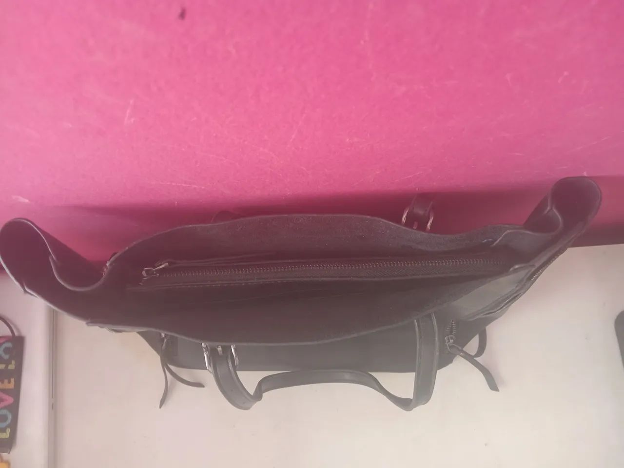 Bolsa Tote Couro PU Preta - Foto 4