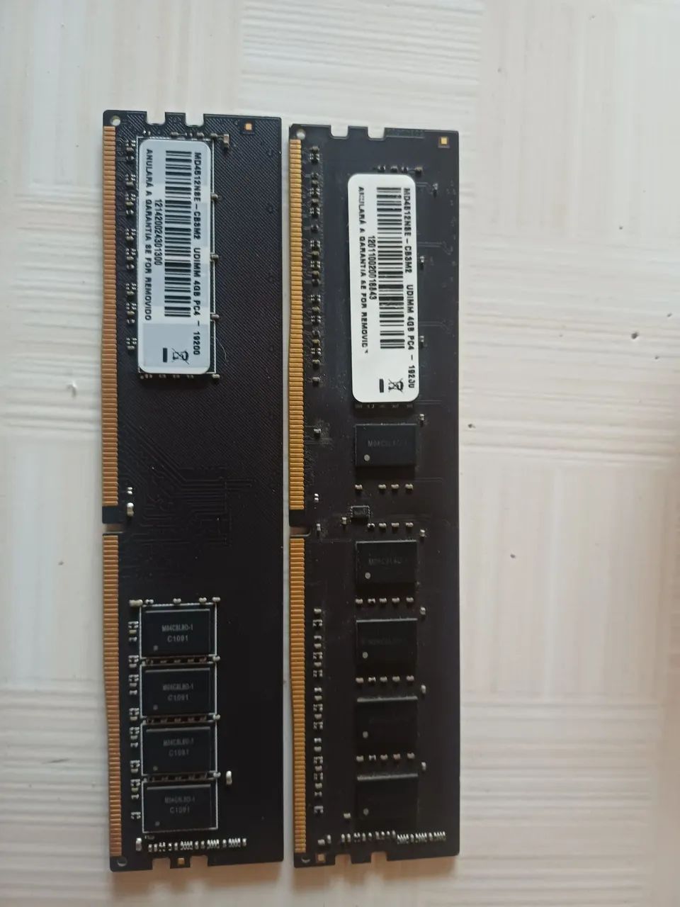 Memória ddr4 2x4gb