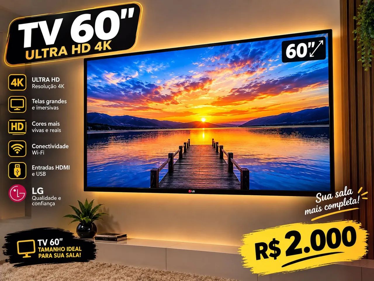 Tv 60 polegadas..