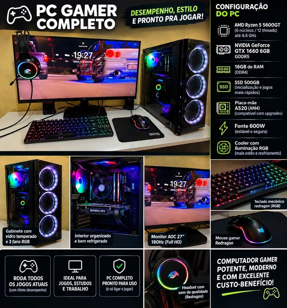 Computador game completo