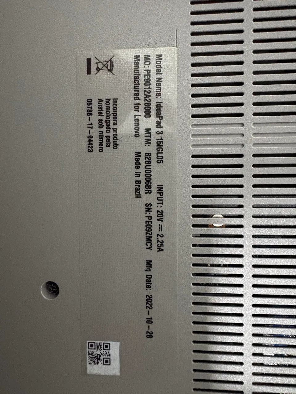 Vendo Notebook Lenovo IdeaPad 3i 15,6?, modelo 82BU0006BR - Foto 5