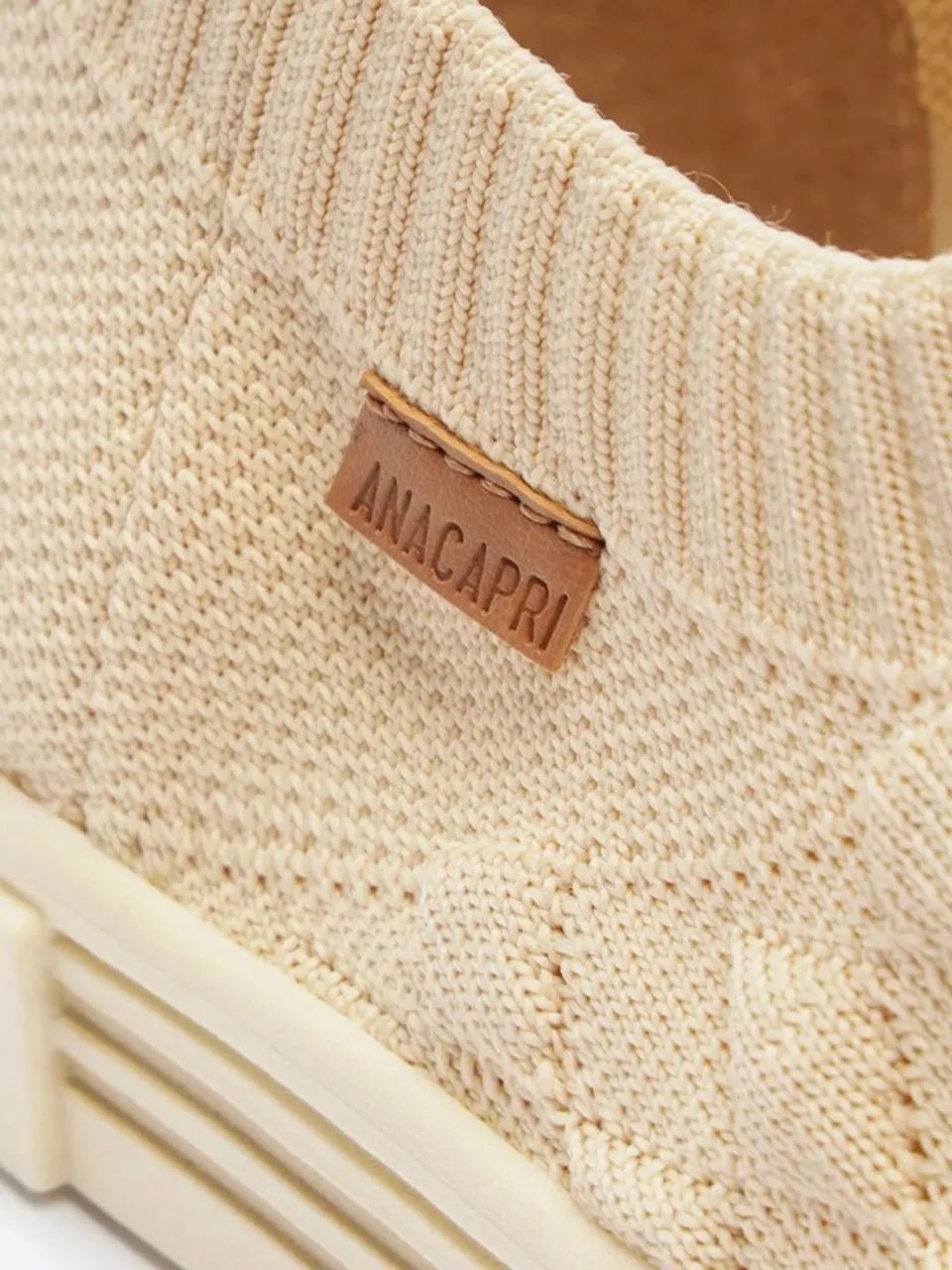 Tênis Slip On Knit Texturizado Bege (novo - comprei e perdi a data de devolução) - Foto 3