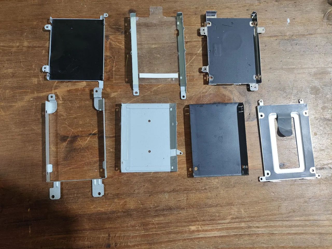 Lote com 7 Suportes / Gavetas Internas de HD e SSD para Notebook - Foto 2
