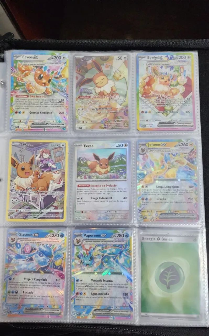 Coleção Pokémon TCG NM - Ex, Full Art, Ace Spec, Eevee