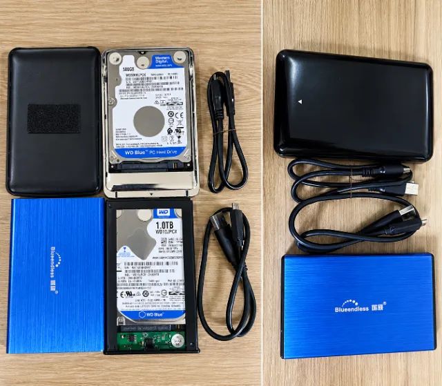 2 HD'S EXTERNOS 1.5 TB COM CASES