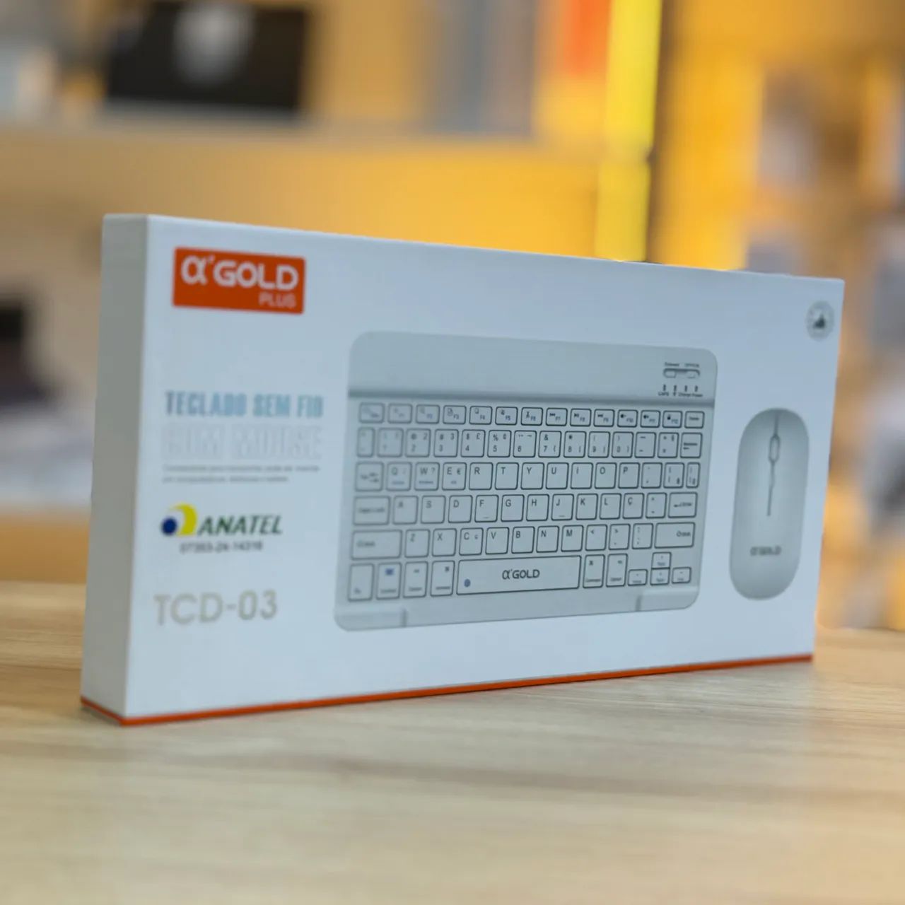 TECLADO E MOUSE SEM FIO KIT BLUETOOTH ABNT