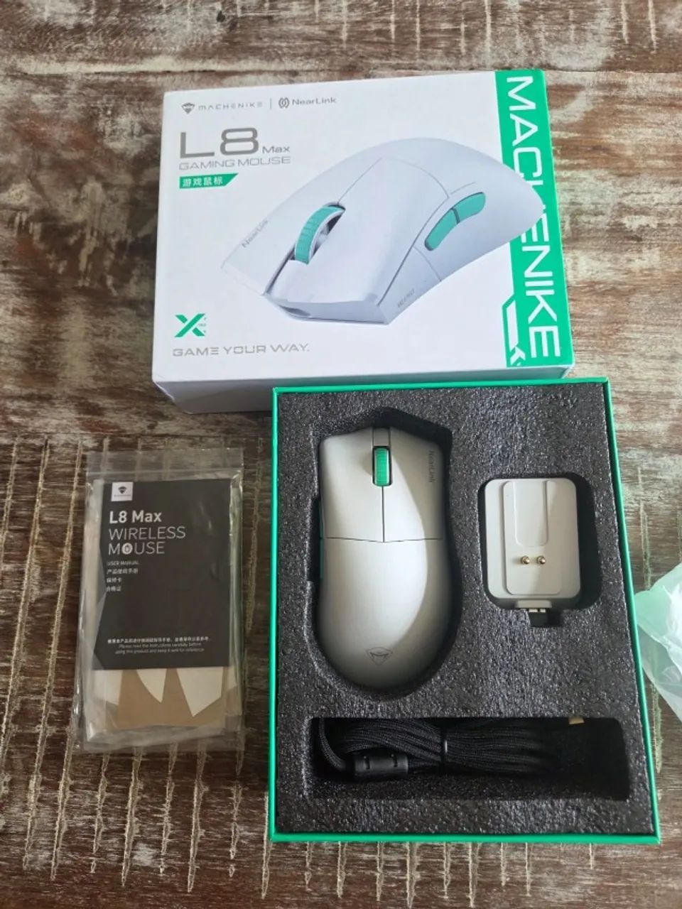 Mouse com dock machenike L8 max