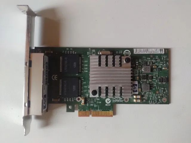  Placa de Rede Intel HP NC365T 4-Porta Ethernet  