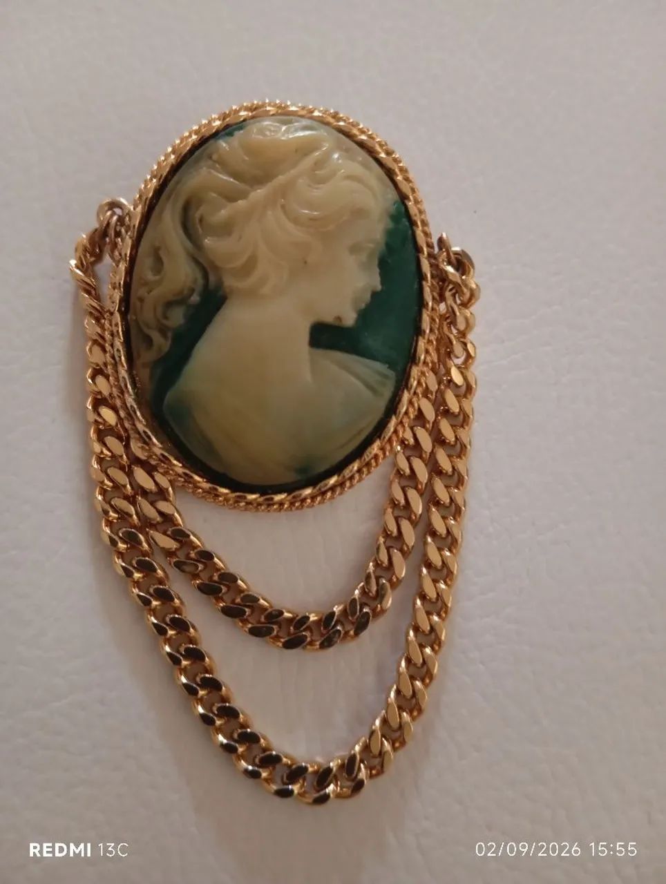 Broche de Camafeu Vintage