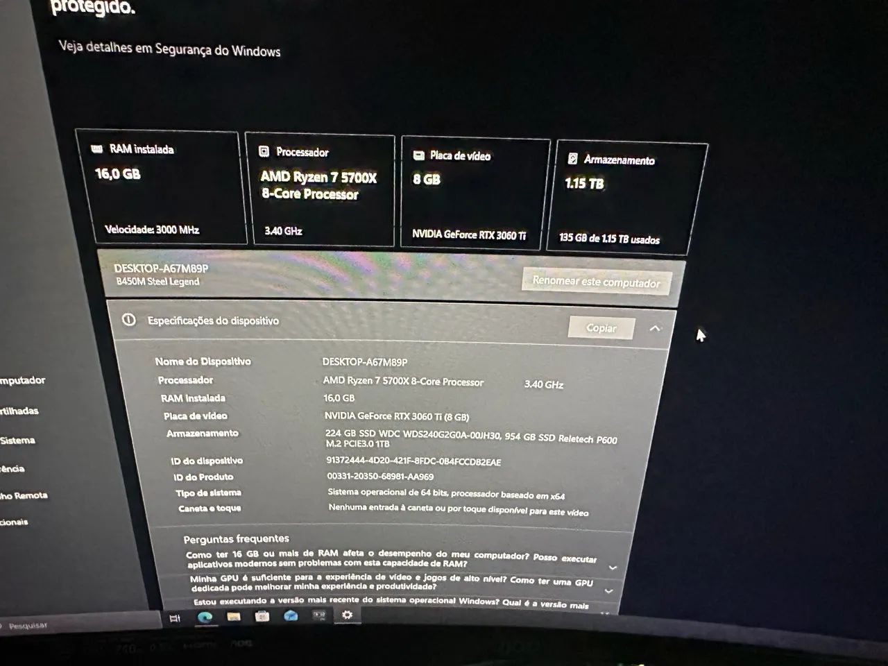 Pc gamer completo RTX 3060 TI - Foto 3