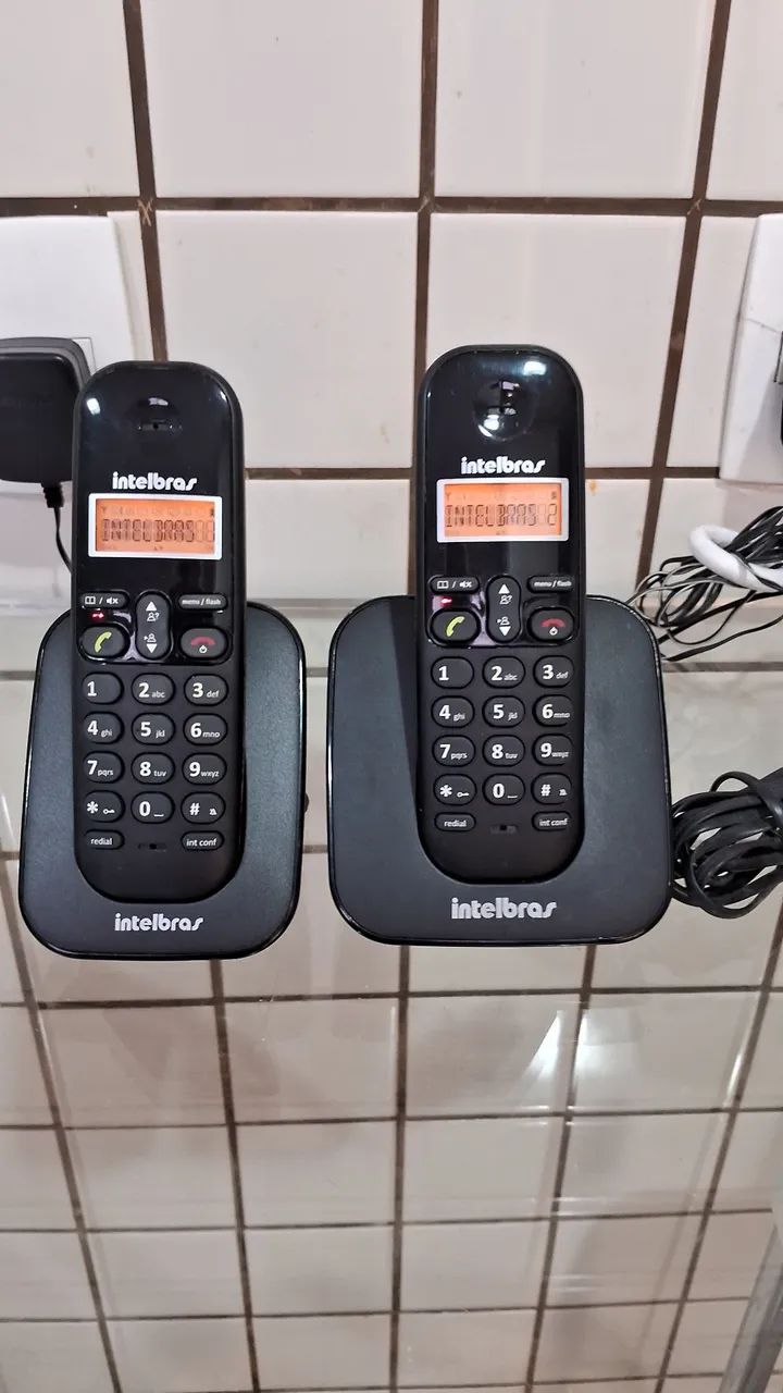 KIT TELEFONE SEM FIO INTELBRAS,TS-3112 com ramal extra compatível TS-3111