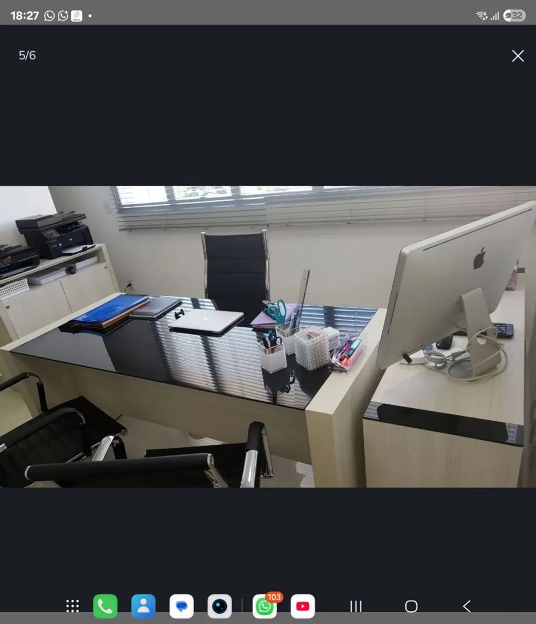 Mesa Artesano com aparador separado