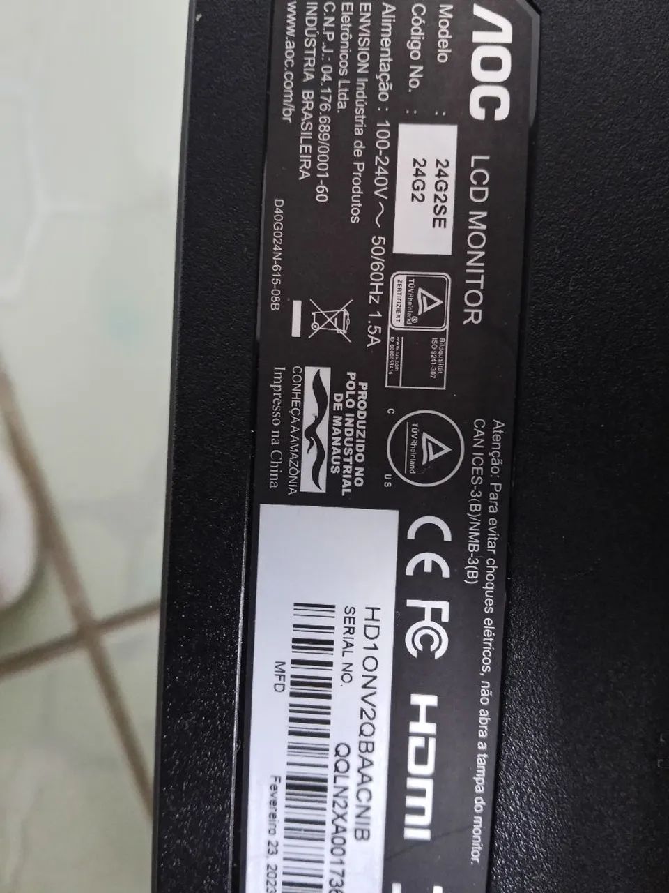 Monitor aoc com defeito - Foto 5