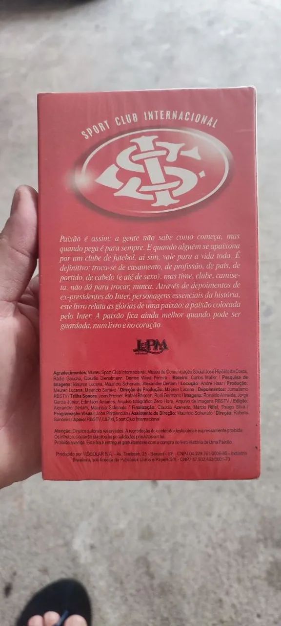 VHS Lacrado - História de uma Paixão - Sport Club Internacional  - Foto 2